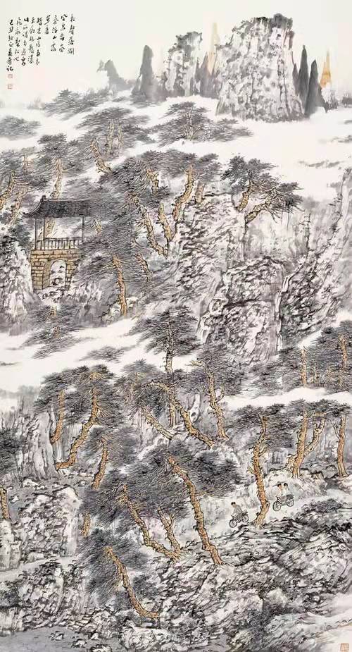 烟江归舟图     张捷
